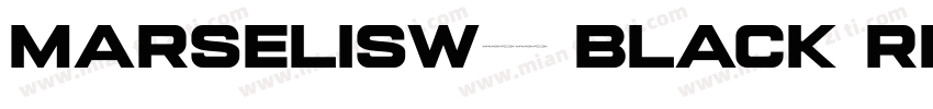 Marselisw01 Black Regular字体转换